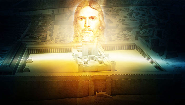 wederkomst jezus gezicht tempel